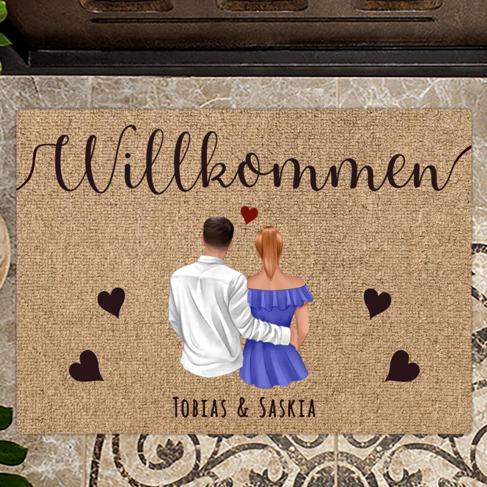 Personalisierte Fußmatte für Paare - Sei unser Gast - Paar-Fußmatte - Love  & Faith – Love & Faith Deutschland