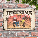 Unser Ferienhaus - Outdoor-Türschild