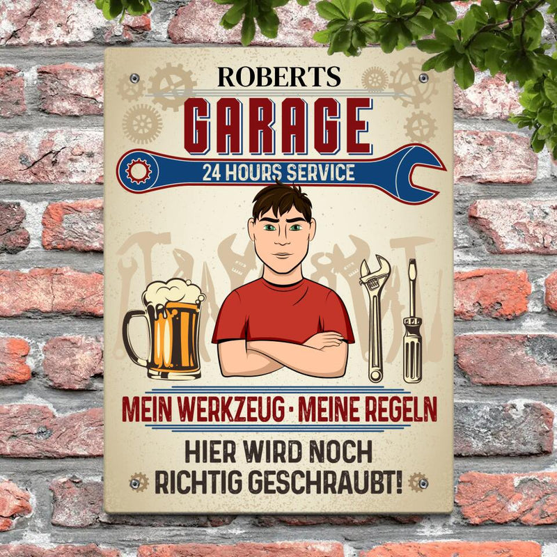 Für Macher (vertikal) -Heimwerker-Türschild