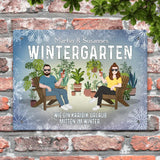 Unser Wintergarten - Indoor-Türschild