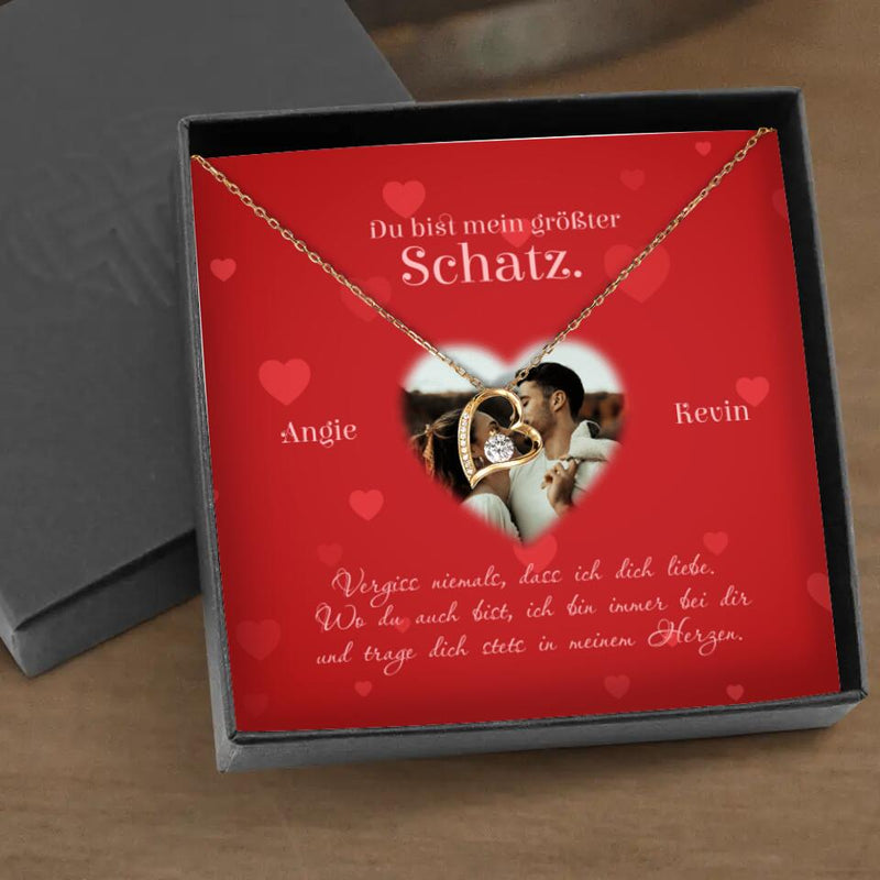 Valentins-Herz - Paar-Kette