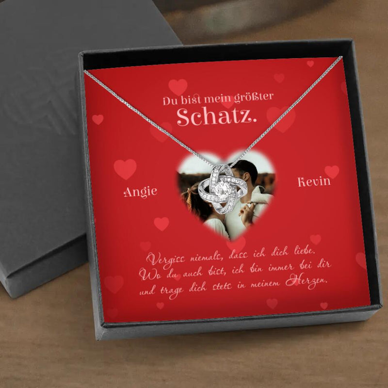 Valentins-Herz - Paar-Kette