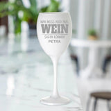 Wein sagen - Individuelles Beschichtetes Weinglas