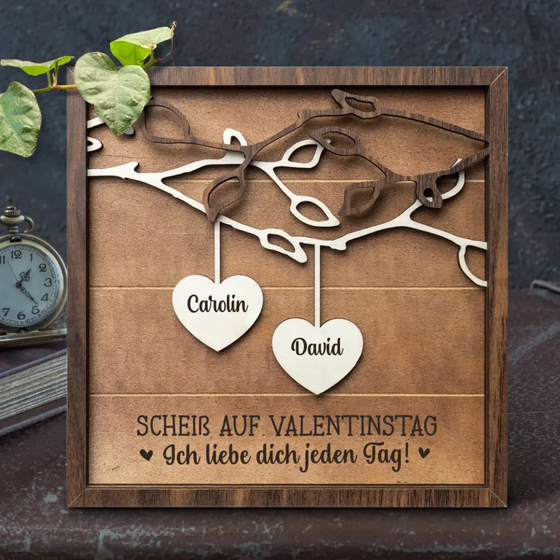 Valentinstag - Paar-Herzaufsteller