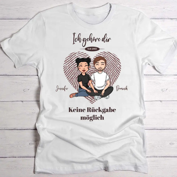 Keine Rückgabe - Paar-T-Shirt