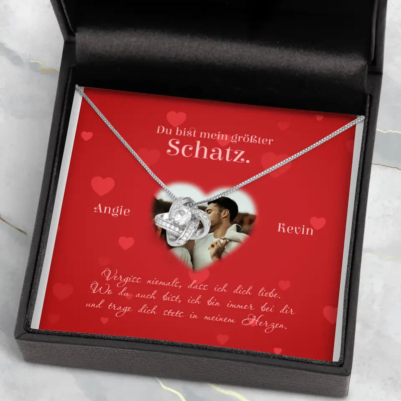 Valentins-Herz - Paar-Kette