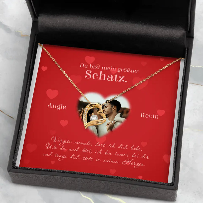 Valentins-Herz - Paar-Kette