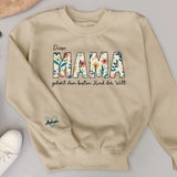 Beste Mama - Personalisierter Blumen-Sweater für Mama und Oma