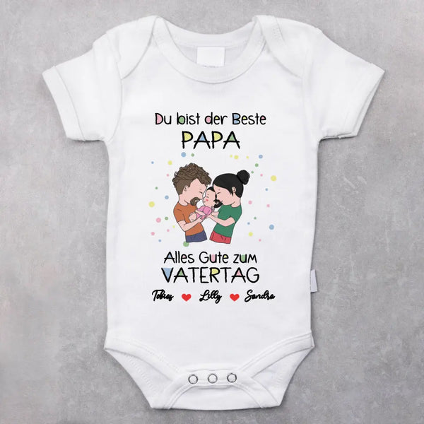 Vatertag - Personalisierter Babybody für den besten Papa