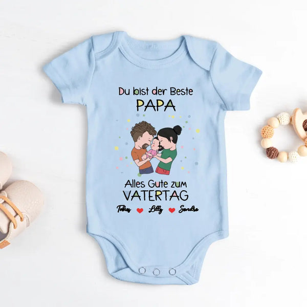 Vatertag - Personalisierter Babybody für den besten Papa