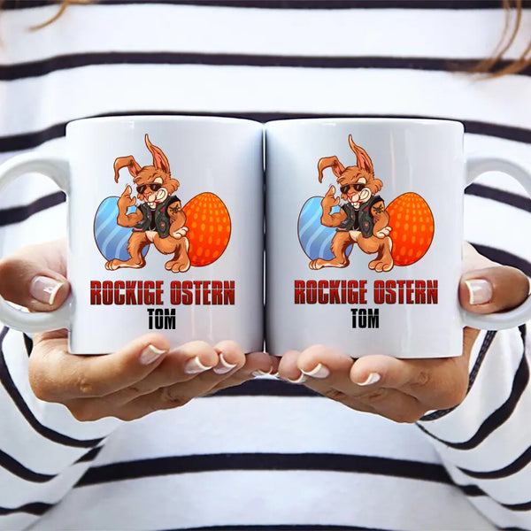 Rockige Ostern - Individuelle Tasse