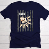 High Five - Personalisiertes T-Shirt für Papa mit Namen