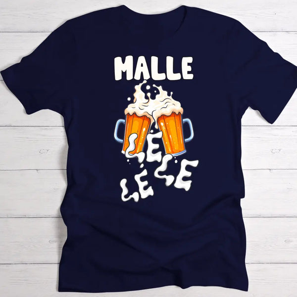 Malle le le le - Personalisiertes T-Shirt für Malle Party