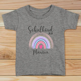 Regenbogen - Personalisiertes T-Shirt zur Einschulung für Schulanfänger