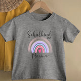 Regenbogen - Personalisiertes T-Shirt zur Einschulung für Schulanfänger