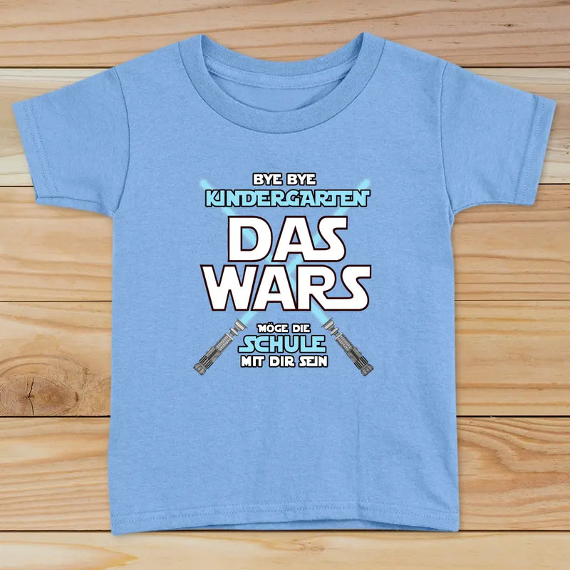 Das Wars - Personalisiertes T-Shirt zur Einschulung und Schulanfang