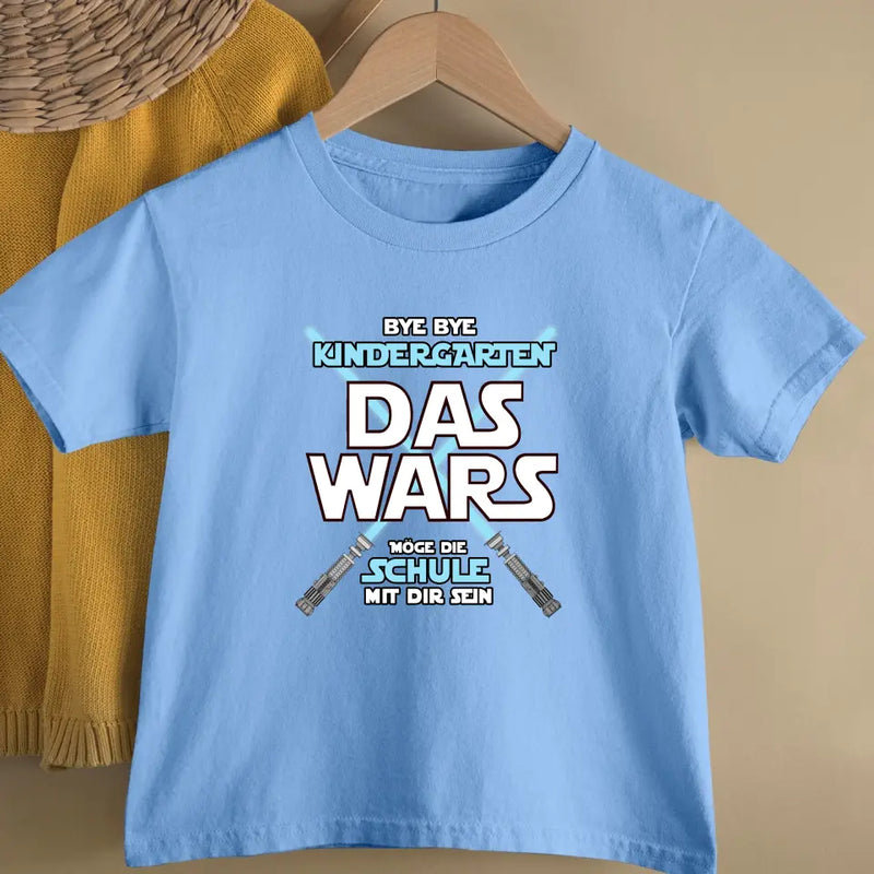 Das Wars - Personalisiertes T-Shirt zur Einschulung und Schulanfang