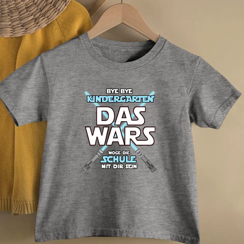 Das Wars - Personalisiertes T-Shirt zur Einschulung und Schulanfang