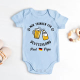 Trinken für Deutschland - Personalisierter Babybody zur Fussball EM 2024