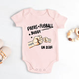 Papas Fußball Buddy - Personalisierter Babybody zur Fußball EM 2024