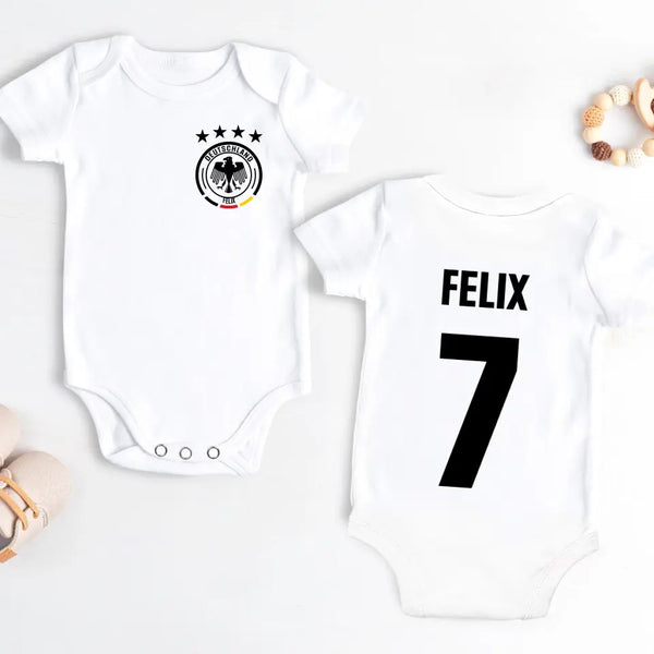 Fußballfieber - Personalisierter Babybody zur Fussball EM 2024