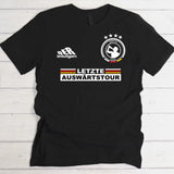 Letzte Auswärtstour - Personalisiertes T-Shirt zum Junggesellenabschied JGA dunkel