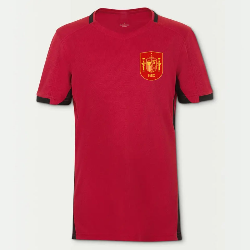 Fußballfieber - Personalisiertes Kinder Trikot für Spanien Fans zur Fussball EM 2024