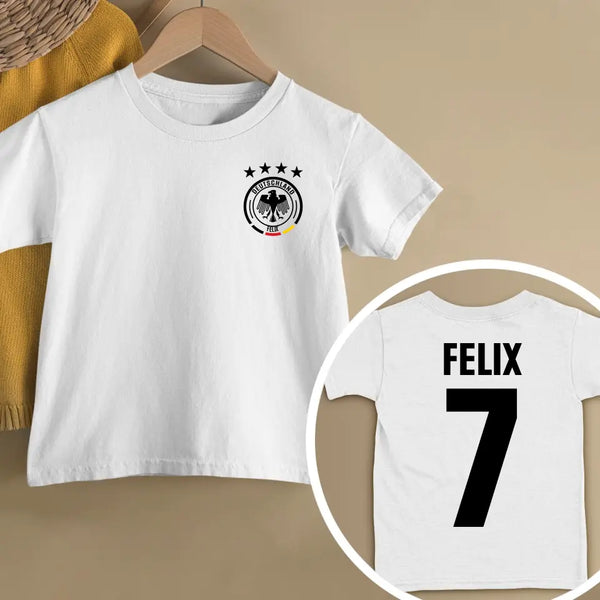 Fußballfieber - Personalisiertes Kinder T-Shirt zur EM 2024