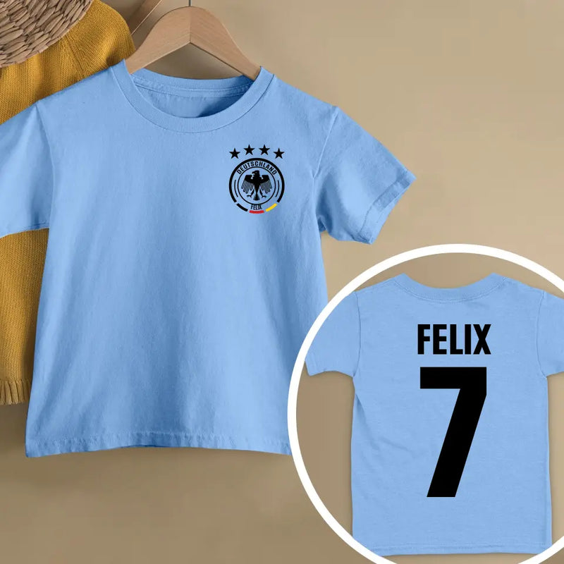 Fußballfieber - Personalisiertes Kinder T-Shirt zur EM 2024