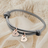 Initiale - Freunde-Lederarmband