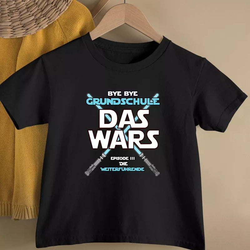 Bye Bye Grundschule - Personalisiertes T-Shirt zum Schulwechsel