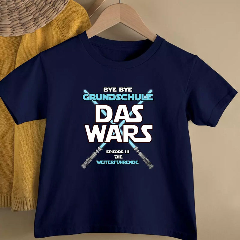 Bye Bye Grundschule - Personalisiertes T-Shirt zum Schulwechsel