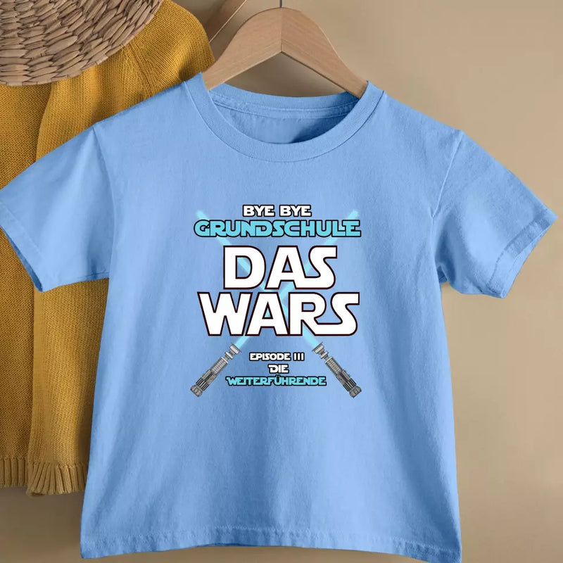 Bye Bye Grundschule - Personalisiertes T-Shirt zum Schulwechsel