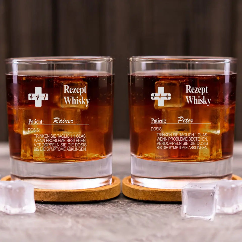 Rezept - Personalisiertes Whiskeyglas mit Name für Genießer