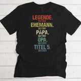 Legende seit - Personalisiertes T-Shirt für Männer