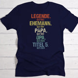 Legende seit - Personalisiertes T-Shirt für Männer