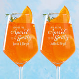 Liebe auf den ersten Spritz - Personalisiertes Glas für Sommergetränke für Freundinnen