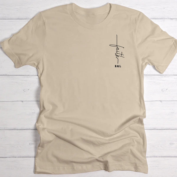 Faith - Personalisiertes T-Shirt mit Initialen