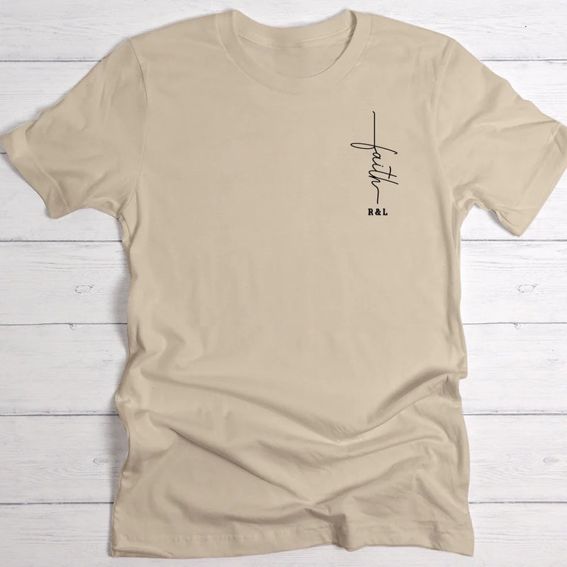 Faith - Personalisiertes T-Shirt mit Initialen