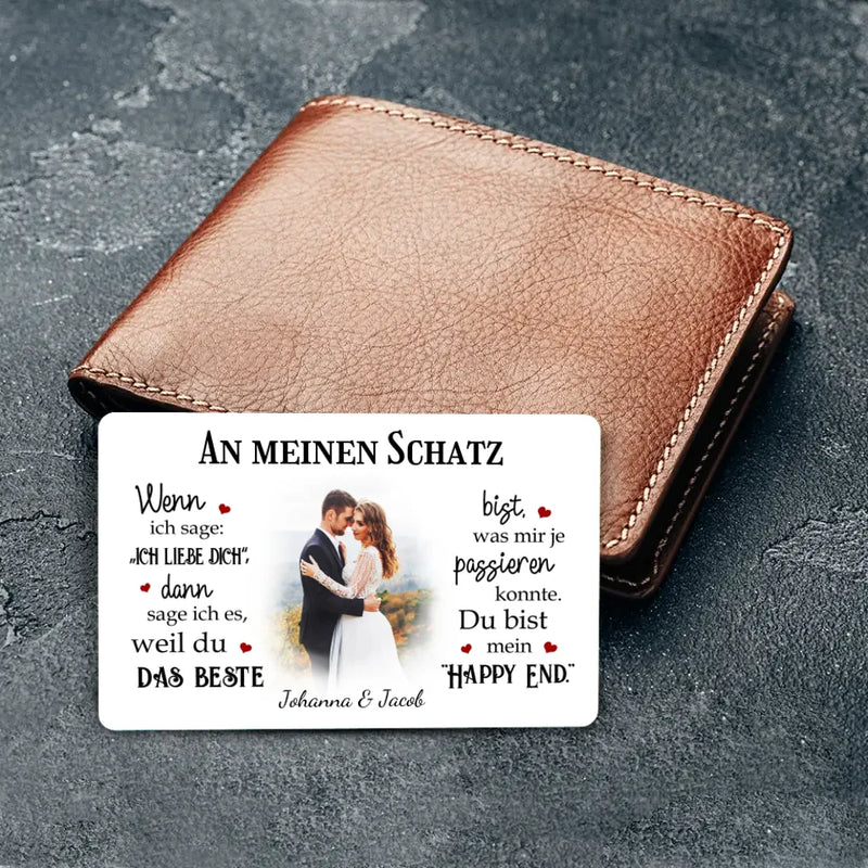 Personalisierbare Brieftascheneinlage mit deinem Design - gefertigt von Love & Faith