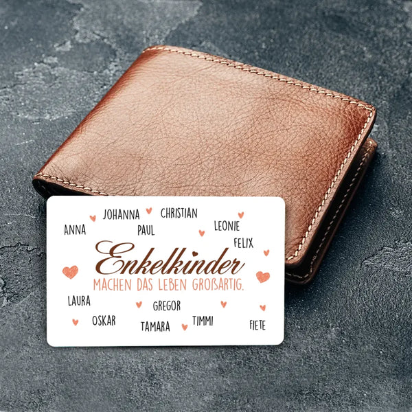 Personalisierbare Brieftascheneinlage mit deinem Design - gefertigt von Love & Faith