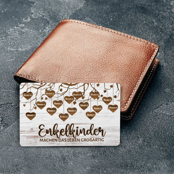 Personalisierbare Brieftascheneinlage mit deinem Design - gefertigt von Love & Faith