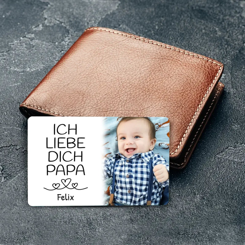 Personalisierbare Brieftascheneinlage mit deinem Design - gefertigt von Love & Faith