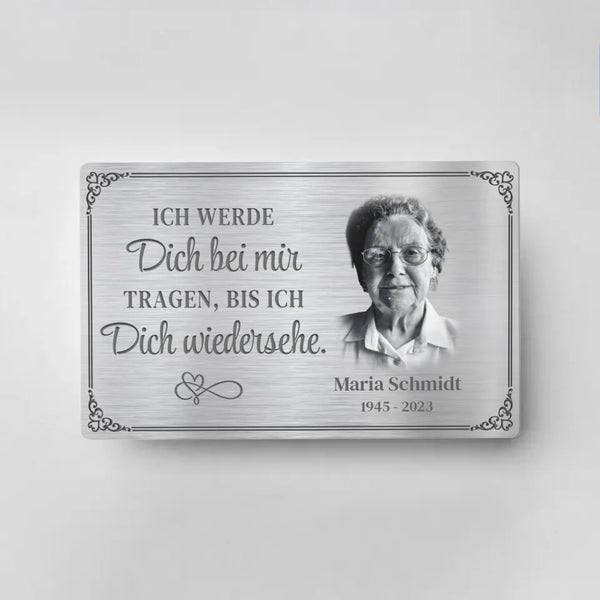 Personalisierbare Brieftascheneinlage mit deinem Design - gefertigt von Love & Faith