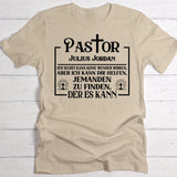 Pastor - Personalisiertes T-Shirt mit witzigem Spruch für Wundermacher