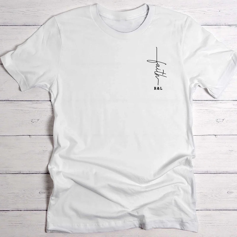 Faith - Personalisiertes T-Shirt mit Initialen