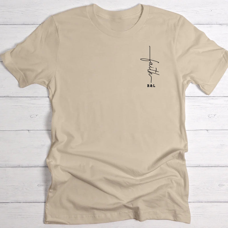 Faith - Personalisiertes T-Shirt mit Initialen