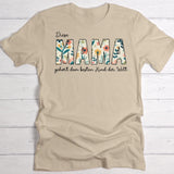 Beste Mama - Personalisiertes Blumen-T-Shirt für Mama und Oma