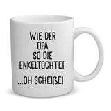 Wie der Opa ... - Illustrierte Tasse für Opa mit Enkeln als personalisiertes Geschenk