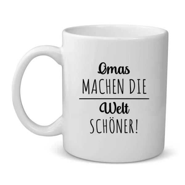 Unsere Oma - Illustrierte Tasse für Oma als personalisiertes Geschenk